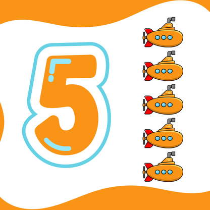 Vehicle Themed Number Magnets