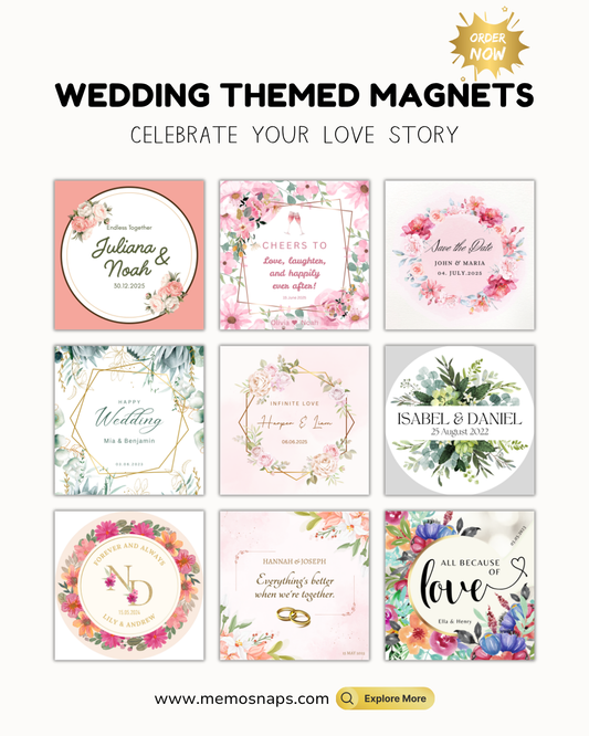Wedding Keepsake Fridge Magnets
