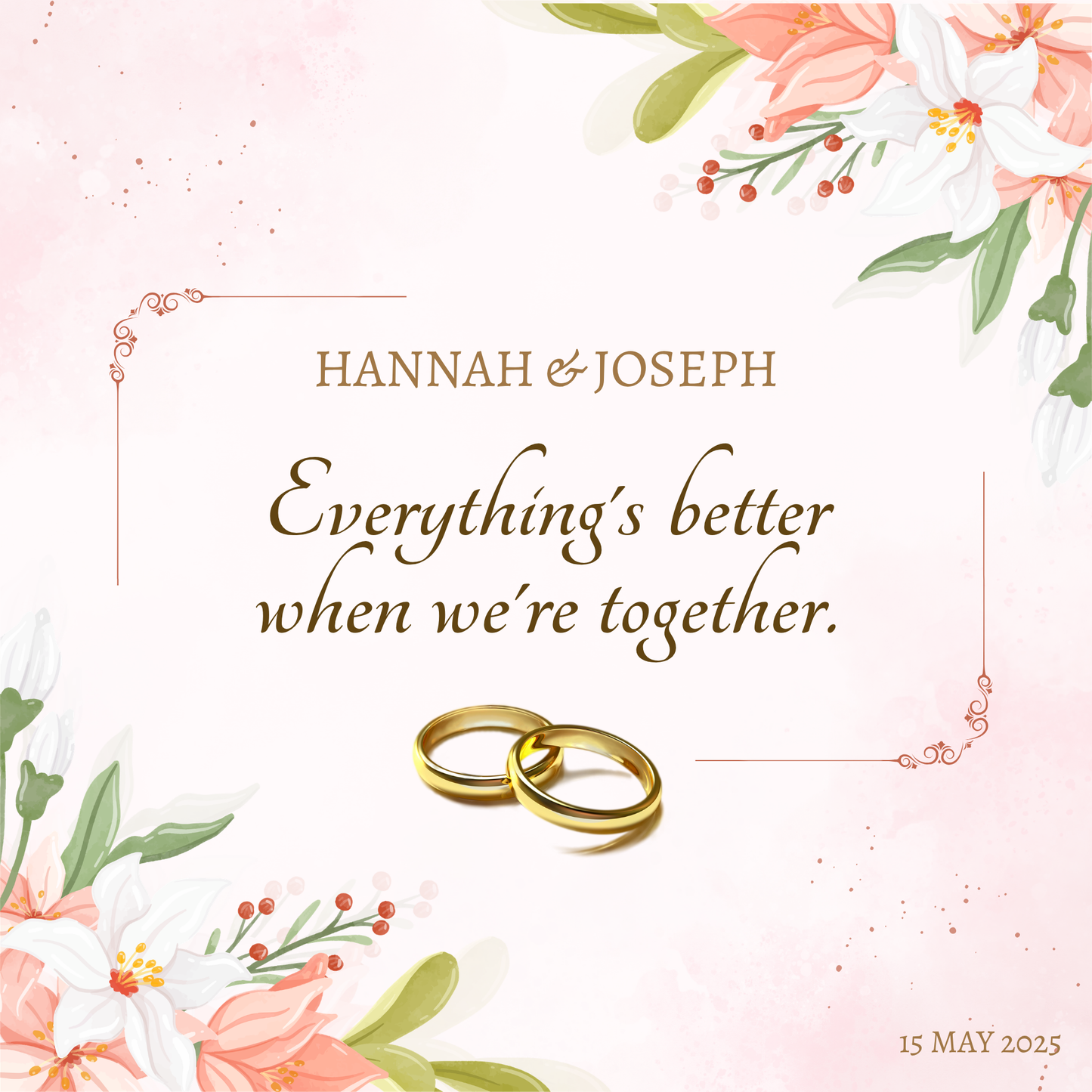 Wedding Keepsake Fridge Magnets