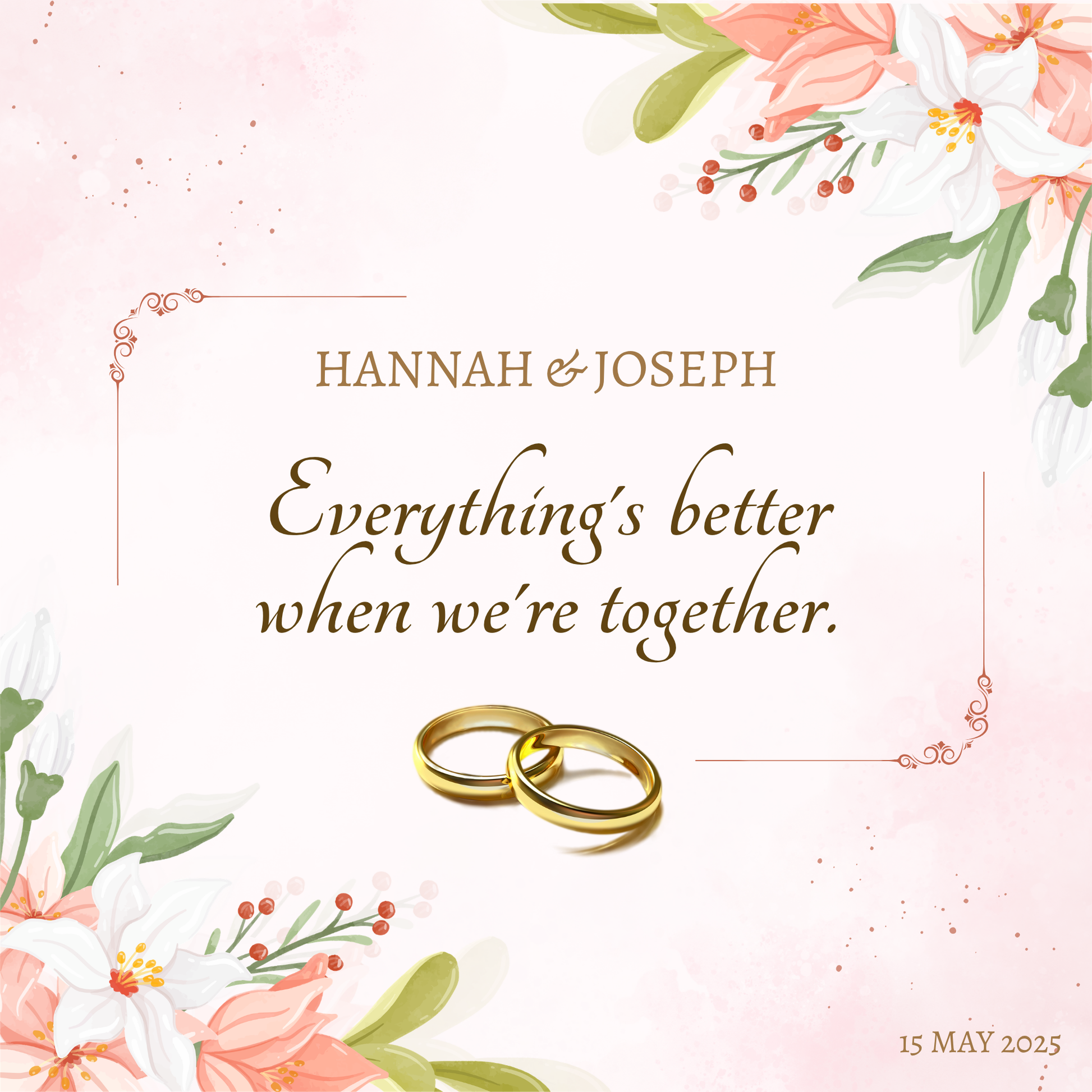 Wedding Keepsake Fridge Magnets