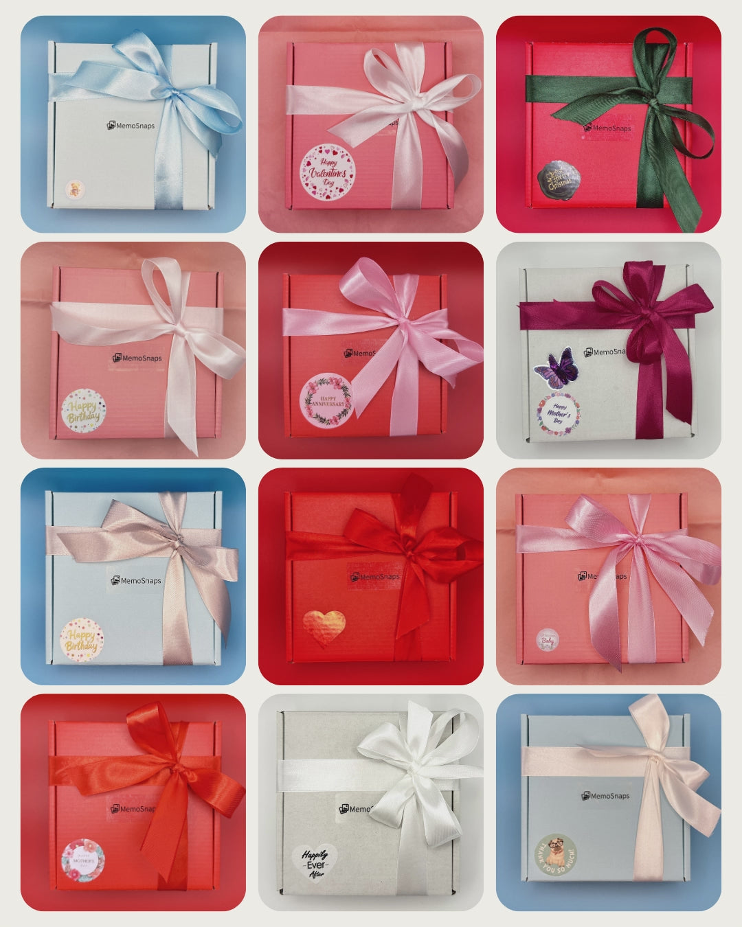 MemoSnaps Photo Fridge Magnet Gift Boxes